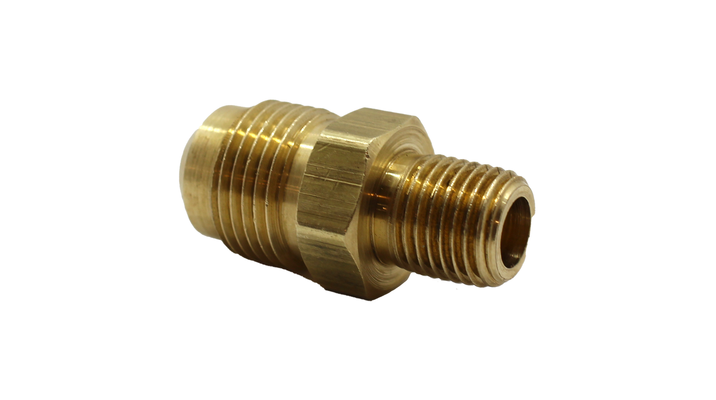 Brass Adapter 1/4" -#8
